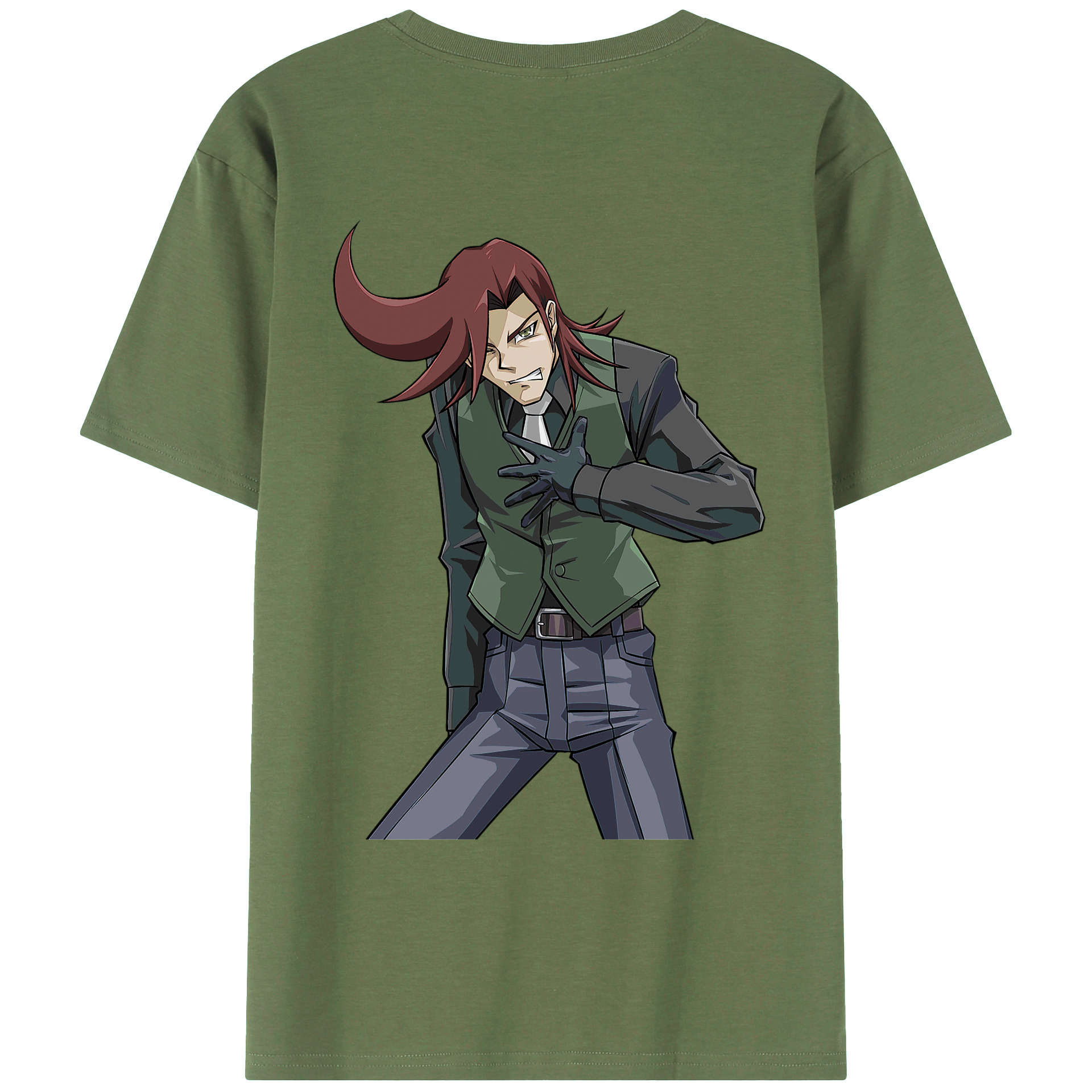 （画像用） 遊☆戯☆王 Yu-Gi-Oh! 綿100％ メンズ半袖Tシャツ（バックプリント） 通気性